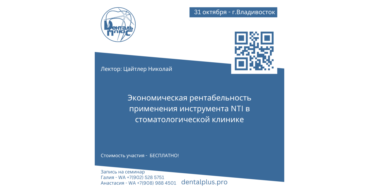 Экономическая рентабельность применения инструмента NTI в стоматологической клинике