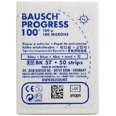 Артикуляционная бумага ВК 57 синяя 100 мкм