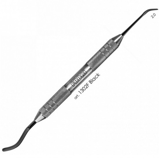 Гладилка серповидная двухсторонняя 1302F black