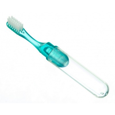 Зубная щетка для взрослых Shinyei Kaisha,сред.жесткости,зел.дорожная Зубная щетка для взрослых Shinyei Kaisha,сред.жесткости,зел.дорожная