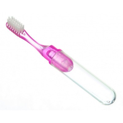 Зубная щетка для взрослых Shinyei Kaisha,сред.жесткости,роз.дорожная Зубная щетка для взрослых Shinyei Kaisha,сред.жесткости,роз.дорожная