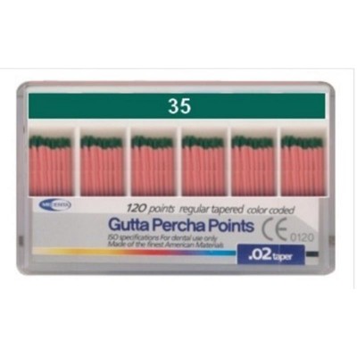 Гуттаперчивые штифты  (120шт) №35