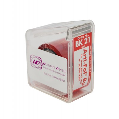 Артикуляционная фольга ВК 21 красная,односторонняя 8 мкн Артикуляционная фольга ВК 21 красная,односторонняя 8 мкн