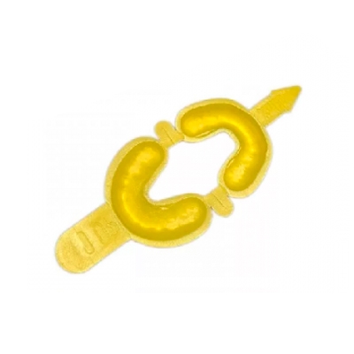 Ложки апликационные желтые размер S мал. (уп.50шт.) SHERBET