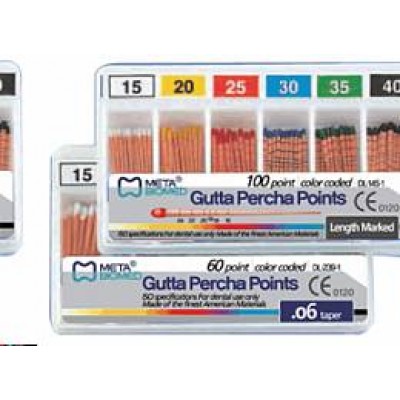 Гуттаперчивые штифты Diadent (06 конус) №40 (60шт.) с миллиметровой маркировкой Гуттаперчивые штифты Diadent (06 конус) №40 (60шт.) с миллиметровой маркировкой