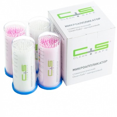Микробраш Clean+Safe superfine, белый и розовый (100шт.) Микробраш Clean+Safe superfine, белый и розовый (100шт.)