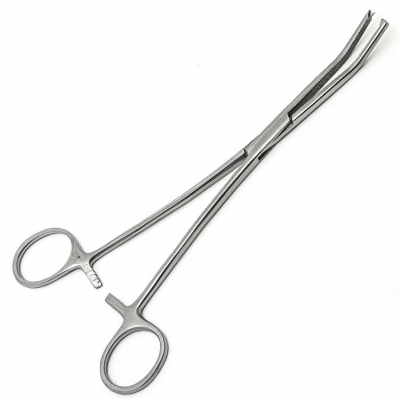 Зажим кровоост., зубчатый, изогнутый №1, 158мм, 14.0223.16 Hilbro