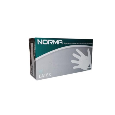 Перчатки латекс.текстур.неопудр.  XS NORMA (50 пар)
